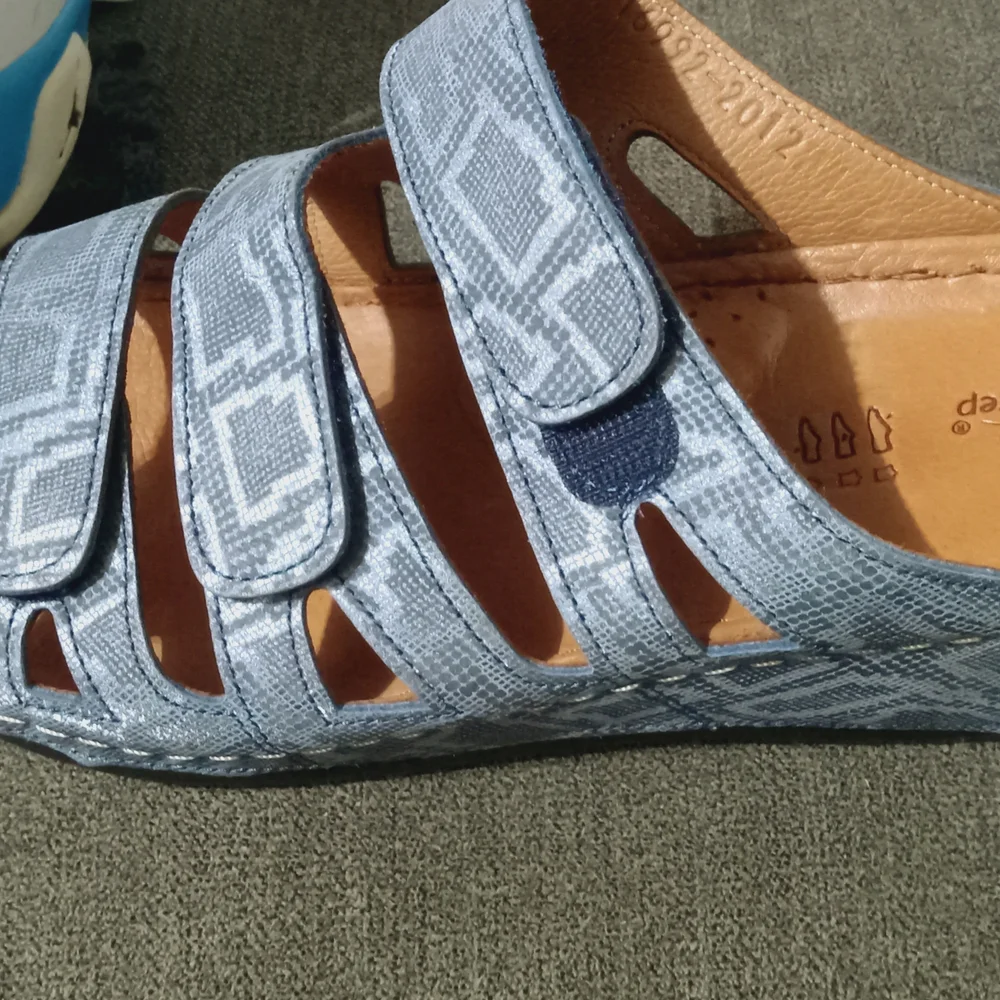 Spring Step Gray Sandals - Picture 2 of 2